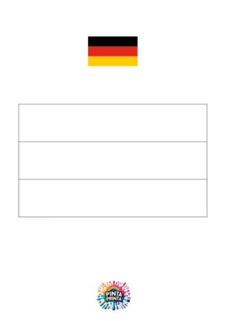 Bandera de Alemania para colorear