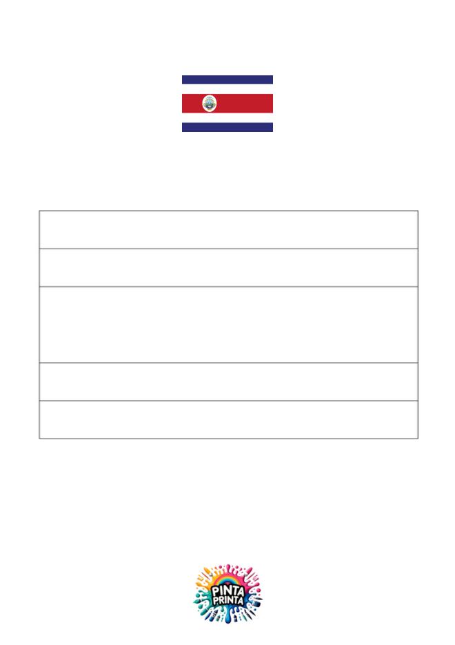 🎨 Dibujos De Bandera De Costa Rica Para Colorear ¡dale Color Ahora 5022