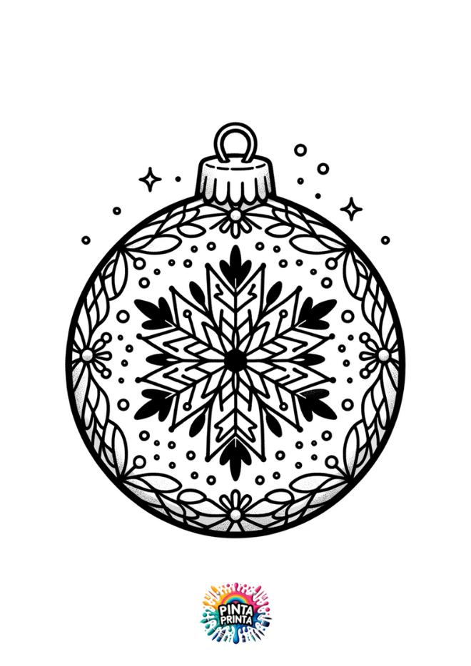 bolas de navidad 1 para colorear
