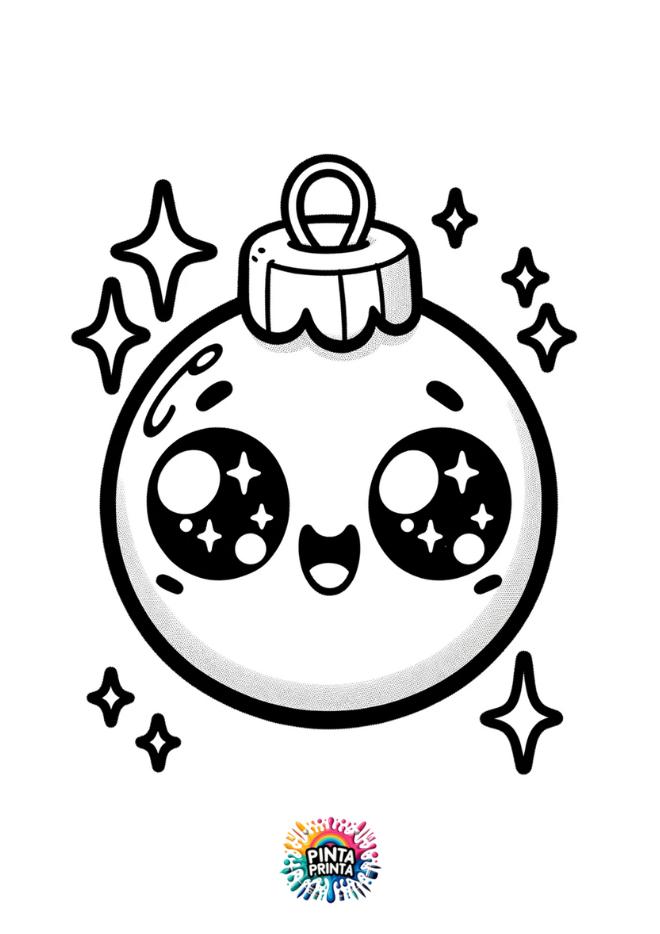 bolas de navidad 6 para colorear