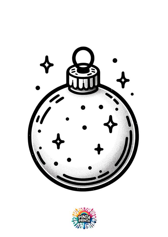 bolas de navidad 7 para colorear