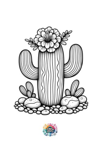 cactus1 para colorear