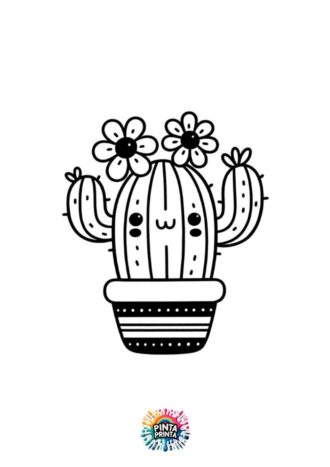 cactus4 para colorear
