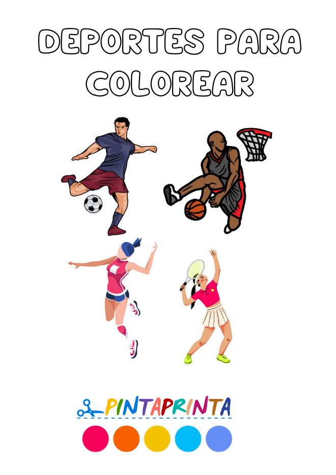 deportes para colorear