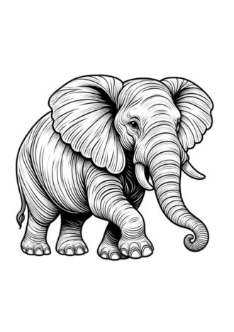 elefante6 para colorear