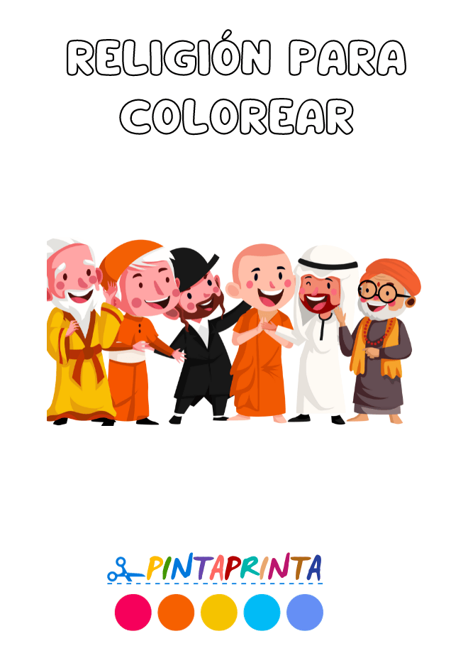 religión para colorear