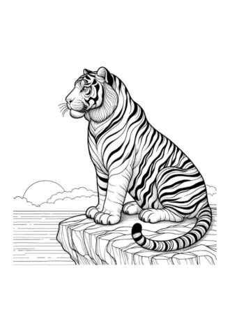 tigre6 para colorear