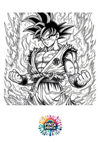 Goku 6 para colorear