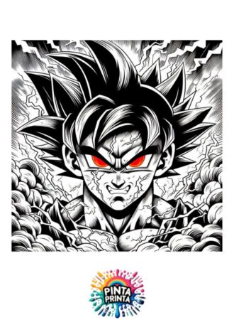 Goku Black 5 para colorear