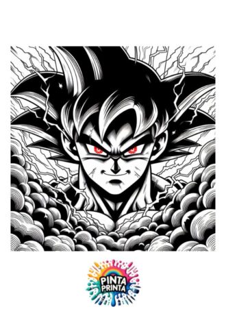 Goku Black 6 para colorear