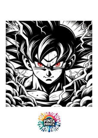 Goku Black 7 para colorear