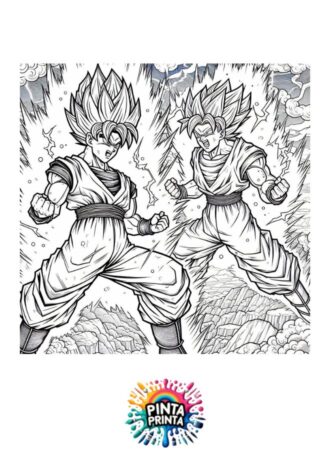 Goku Super Saiyan 6 para colorear