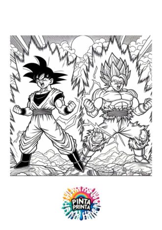 Goku Super Saiyan 7 para colorear