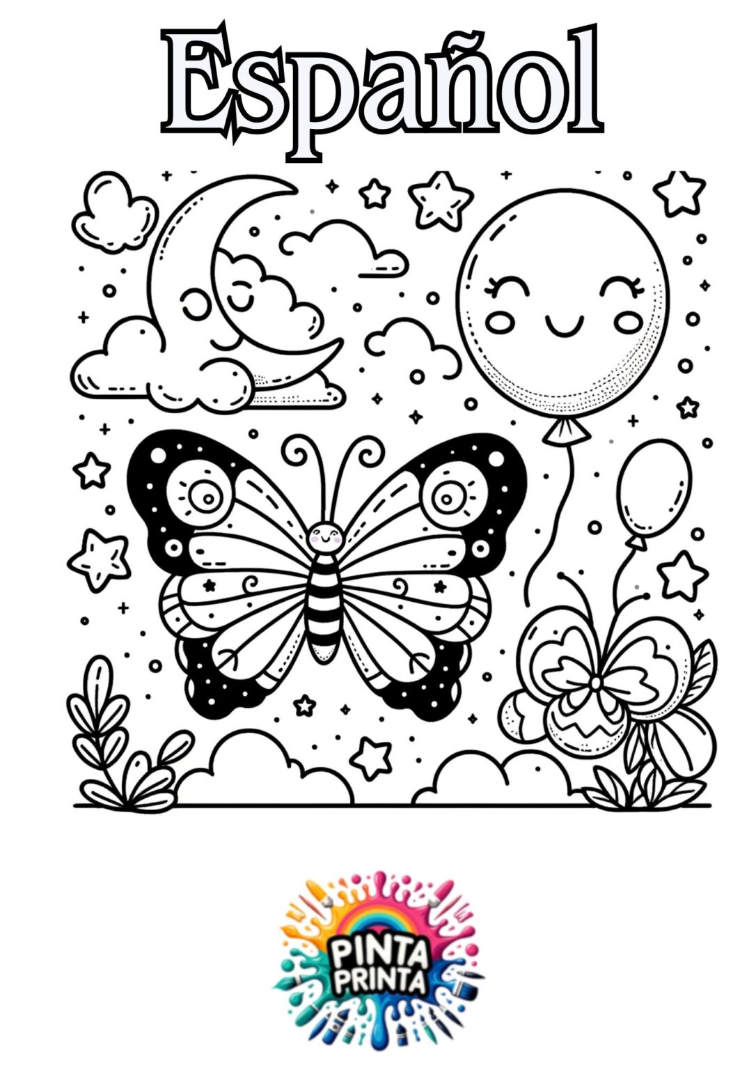 Diseños de Portadas de Español para Colorear e Imprimir: fáciles y bonitas.